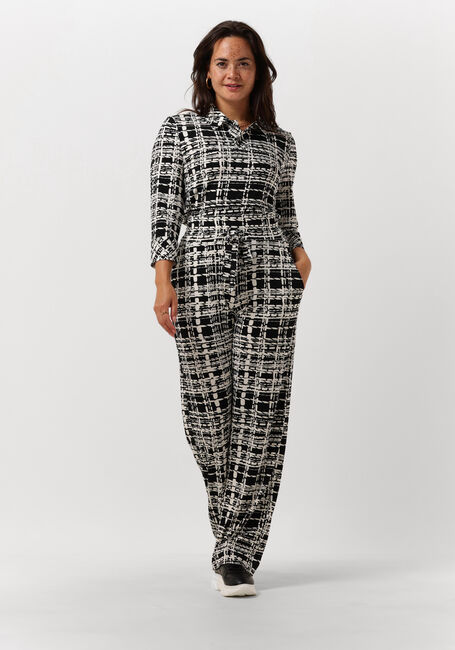 VANILIA Haut DUO CHECK POLO en noir - large