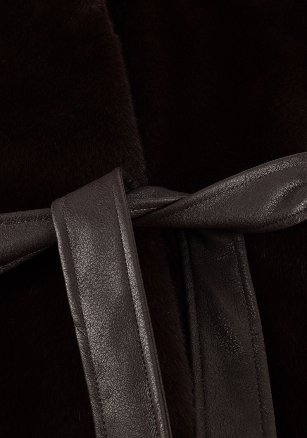 VANESSA BRUNO Manteau en fausse fourrure FABU BLOUSON ML en marron - large