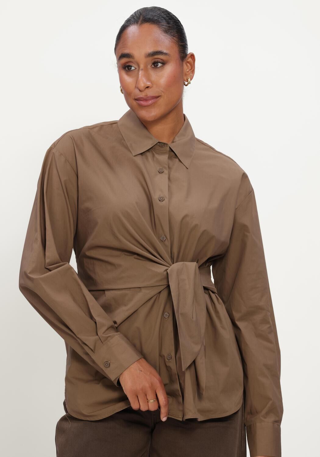 CIRCLE OF TRUST ALLY BLOUSE Blouses en marron - large