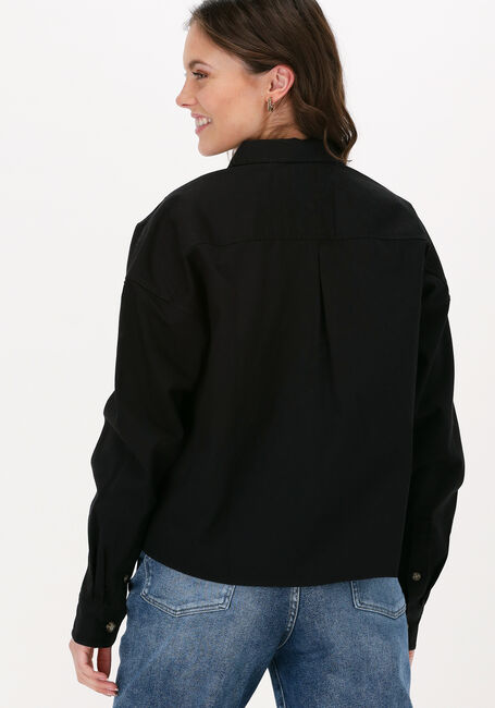 Zwarte TOMMY JEANS  TJW CROPPED UTILITY SHIRT - large