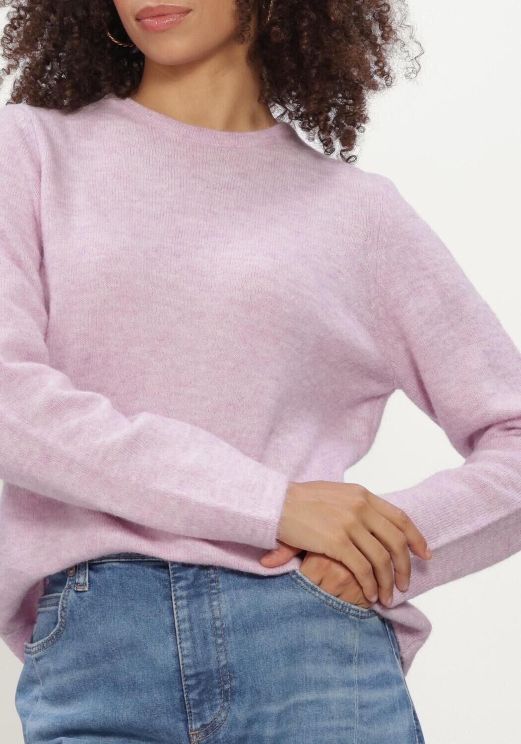 Lila SELECTED WOMEN Trui SLWLULU NEW LS KNIT O-NECK - large