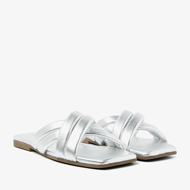Zilveren VIA VAI Slippers KIKI LOT - large