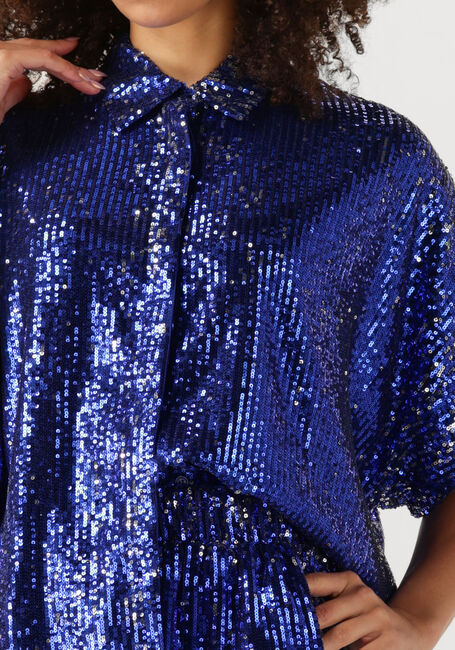 ALIX THE LABEL WOVEN SEQUINS TOP Blouses en bleu - large