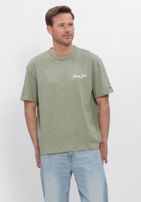TOMMY JEANS T-shirt TJM RLX NOVELTY SS TEE en vert - large