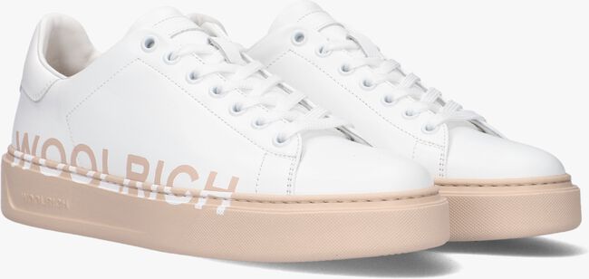 Witte WOOLRICH Lage sneakers COURT LOGO - large