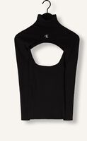 CALVIN KLEIN Col roulé 2 IN 1 CUT OUT TIGHT SWEATER en noir CALVIN KLEIN Col roulé 2 IN 1 CUT OUT TIGHT SWEATER en noir - medium