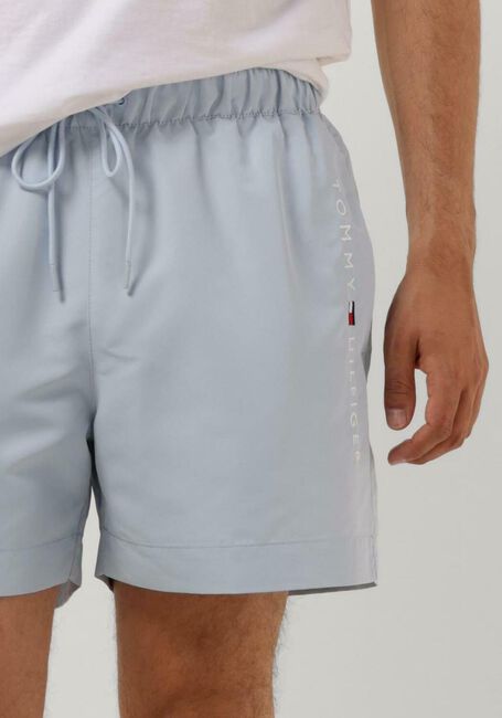 Lichtblauwe TOMMY HILFIGER UNDERWEAR Zwembroeken MEDIUM DRAWSTRING - large