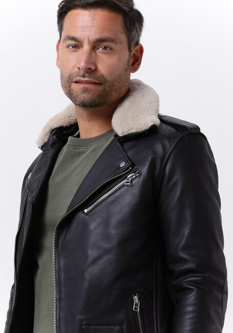 Zwarte GOOSECRAFT Leren jas GALLERY544 - large