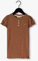 LIKE FLO T-shirt SOLID RIB SS TEE en marron - medium