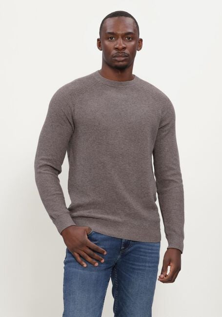 GENTILUOMO Pull ROUND LS en taupe - large