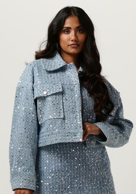 SECOND FEMALE Veste en jean LEMARA JACKET Bleu clair - large