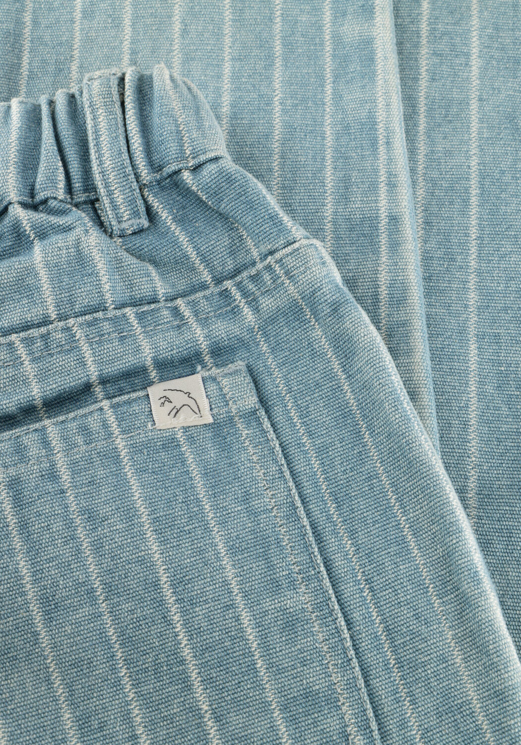 Lichtblauwe JENEST Straight leg jeans UNISEX STRIPE PANTS - large