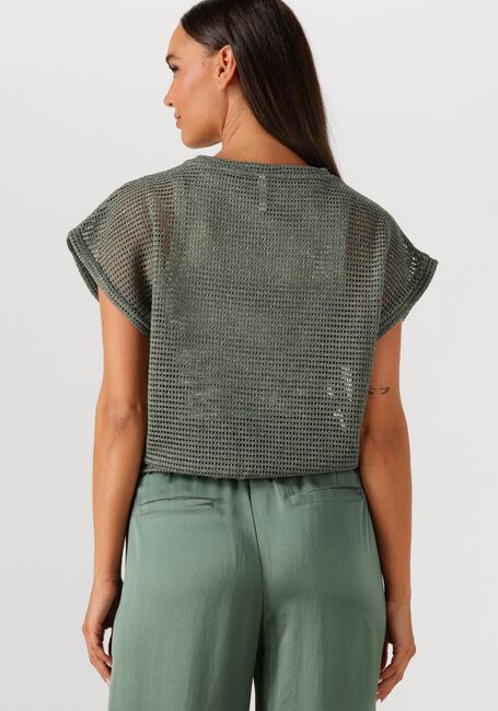 Groene SUMMUM T-shirt OVERSIZED TOP GAUZE - large