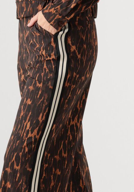 Bruine STUDIO ANNELOES Wijde broek TRAINER ANIMAL TAPE TROUSERS - large