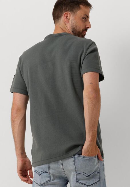 Grijze CALVIN KLEIN T-shirt BADGE WAFFLE TEE - large
