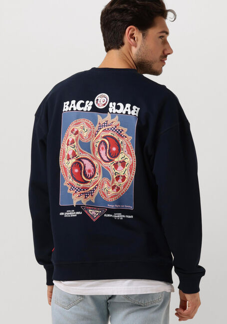 SCOTCH & SODA Chandail FESTIVAL AW SWEATSHIRT Bleu foncé - large