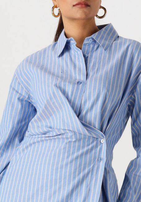 WITHBLACK WBLMESA STRIPED LS MIDI DRESS Robes en bleu - large