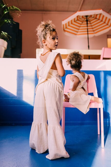 Beige JACKY SUE Top SUMMER TOP - large