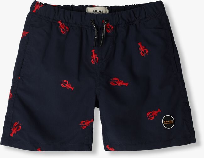 Blauwe SHIWI  SWIMSHORT LOBSTER EMBROIDERY - large