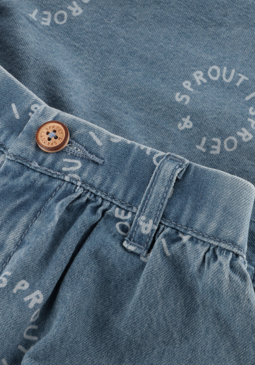 Lichtblauwe Sproet & Sprout Minirok DENIM SKIRT - large