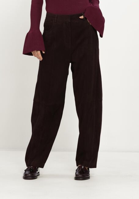 Bruine IBANA Wijde broek PARLA SUEDE - large