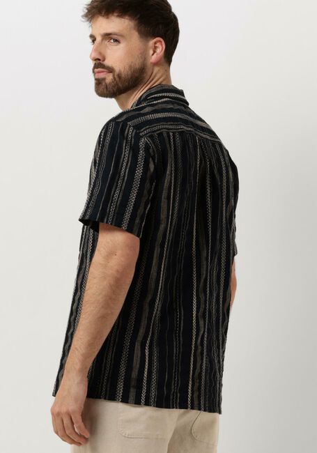 ANERKJENDT Chemise décontracté AKLEON S/S STRUCTURE SHIRT Bleu foncé - large