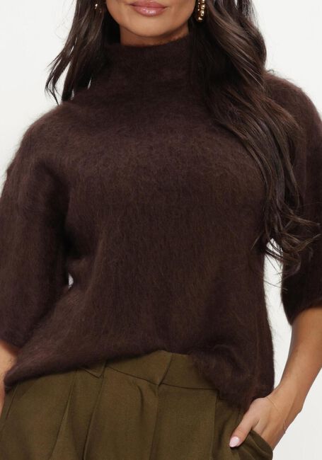Y.A.S. Pull YASTILDE 2/4 MOHAIR BLEND KNIT PULLOVER en marron - large