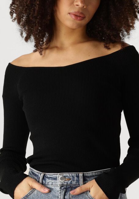 CATWALK JUNKIE RIB V-NECK KNIT Hauts & T-shirts en noir - large