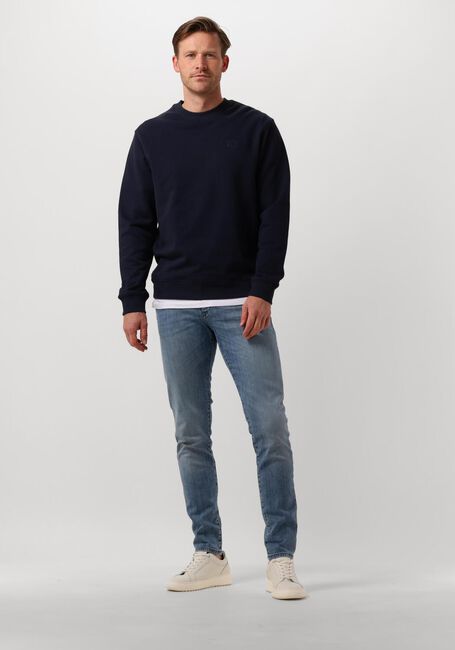SCOTCH & SODA Chandail CORE - LOGO SWEATSHIRT Bleu foncé - large