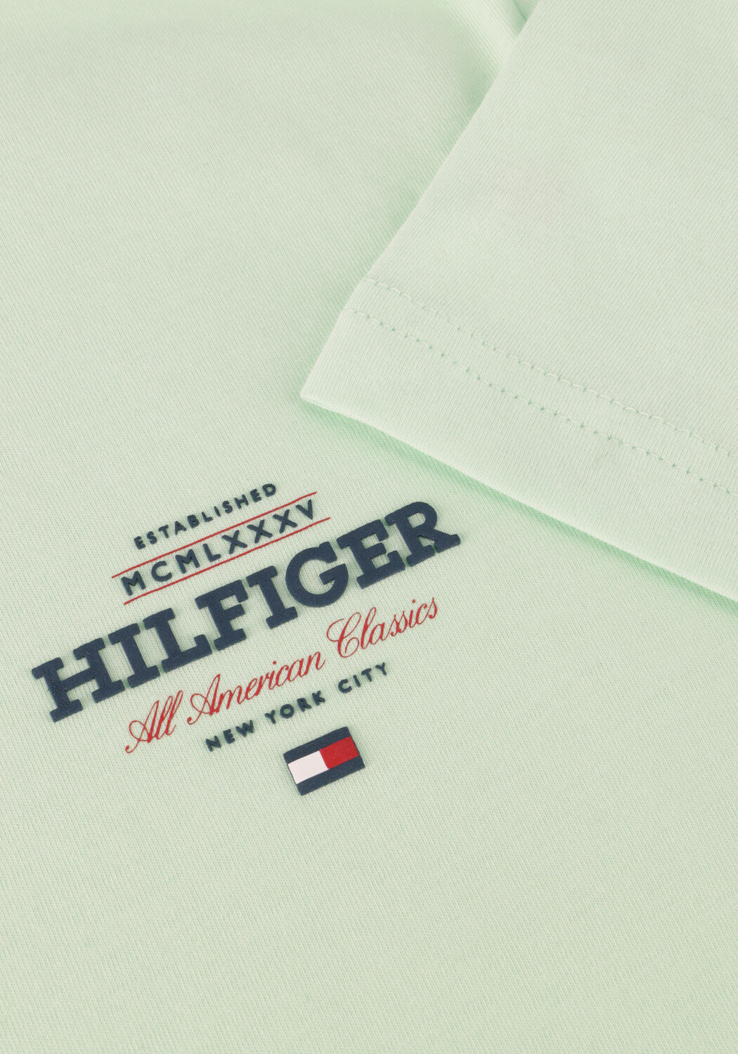 TOMMY HILFIGER T-shirt MONOTYPE ALL AMERICAN TEE en vert - large