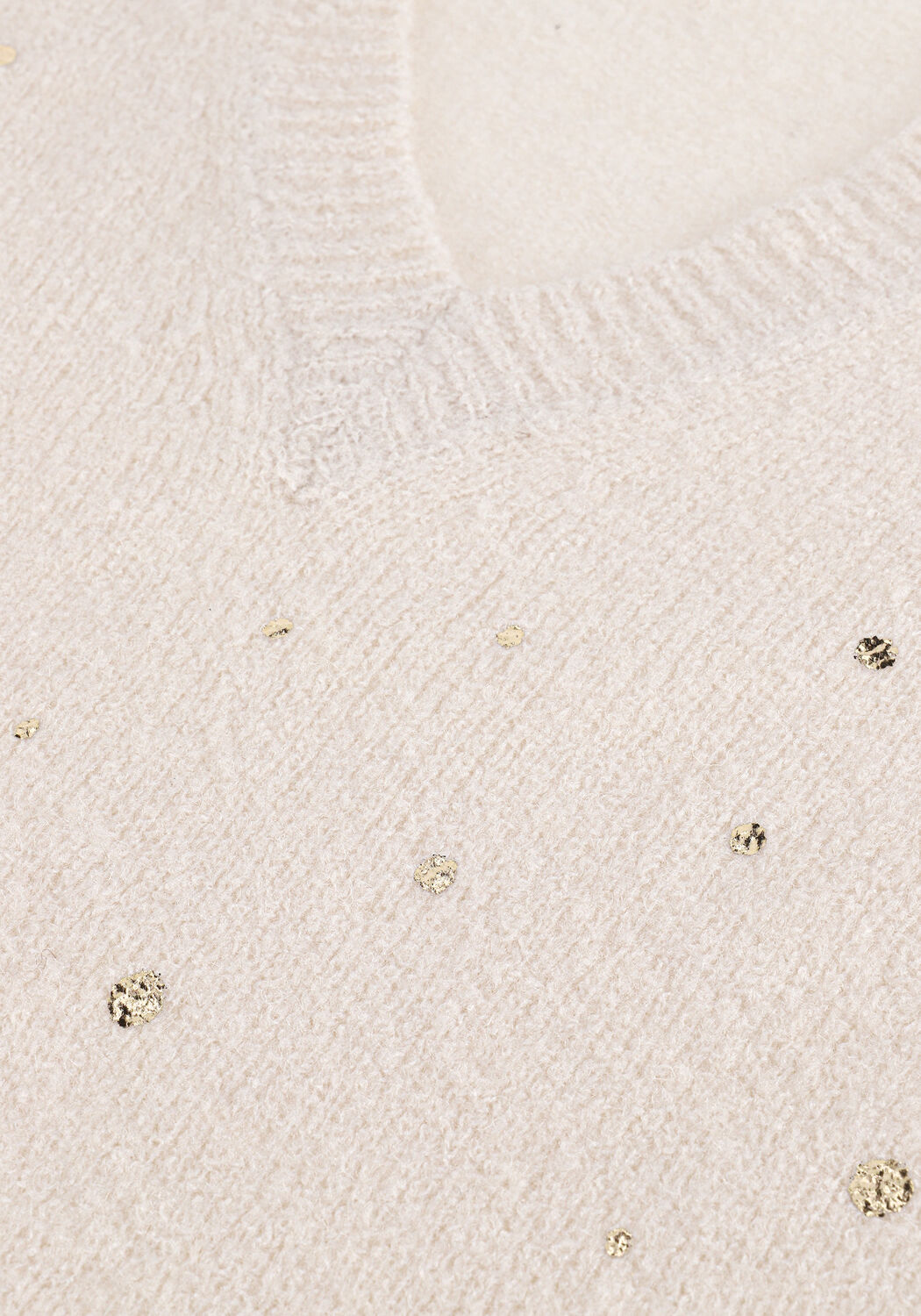 Gebroken wit SUMMUM Trui GOLDEN DOT PRINT SWEATER COSY - large