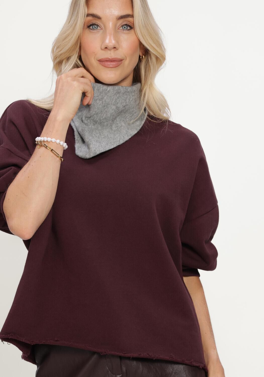 CIRCLE OF TRUST Haut KENZIE SWEAT Bordeaux - large