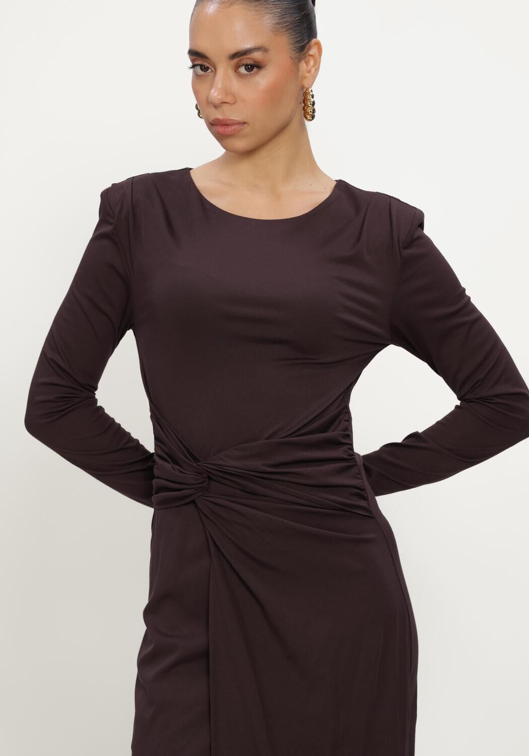 FREEBIRD Robe midi DONNE en marron - large