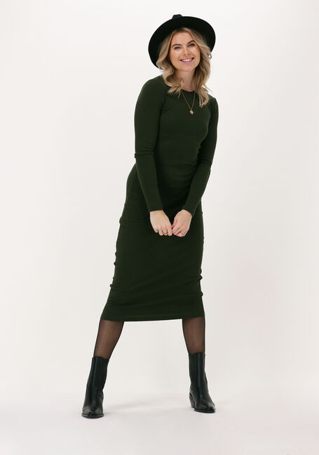 ENVII Robe midi ENALLY LS DRESS 5314 en vert - large