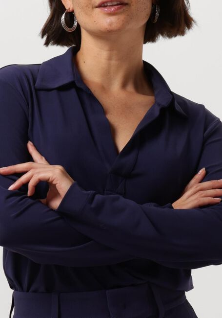 VANILIA Haut GRANDIS OVERSIZED POLO en violet - large