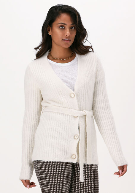 VANILIA Gilet HEAVY RIB CARDIGAN Écru - large