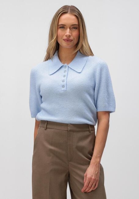 GESTUZ Pull GZALPHA SS POLO PULLOVER Bleu clair - large