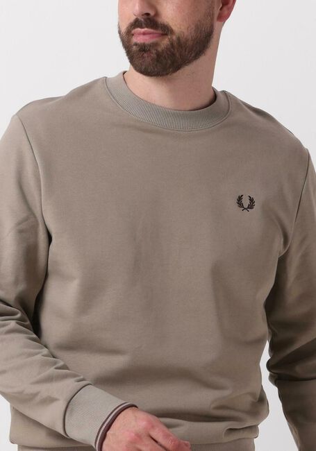 FRED PERRY Pull CREW NECK SWEATSHIRT Olive - large
