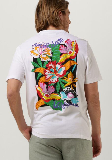 SCOTCH & SODA T-shirt ENDLESS SUMMER ARTWORK TEE en blanc - large