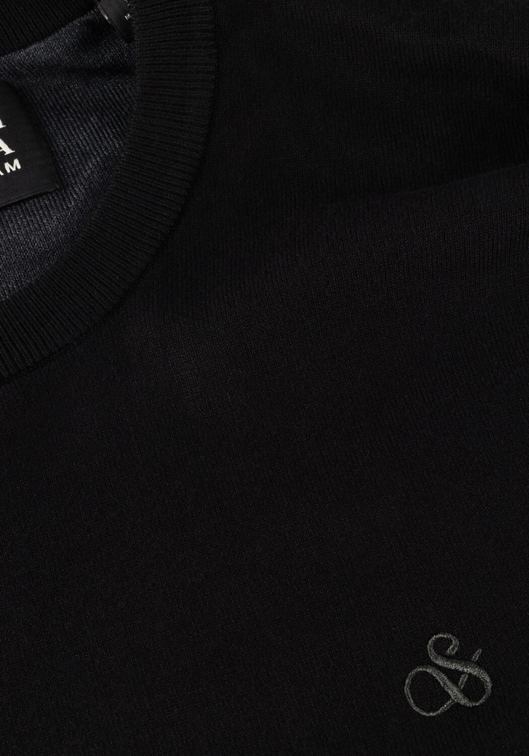 SCOTCH & SODA Pull VISCOSE PULLOVER CREWNECK en noir - large