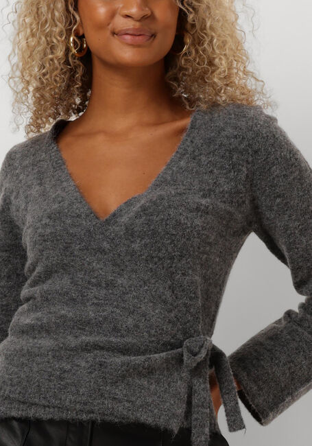 ENVII Gilet ENADA LS V-KNIT 7216 en gris - large