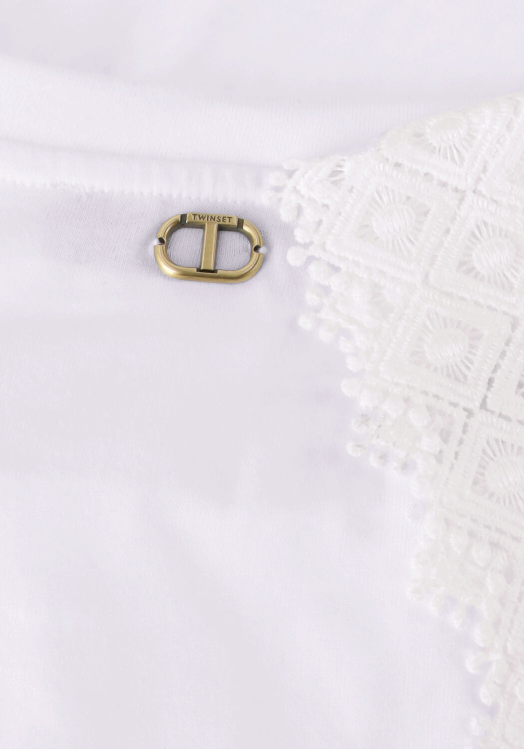 TWINSET MILANO T-shirt KNITTED BLOUSE en blanc - large