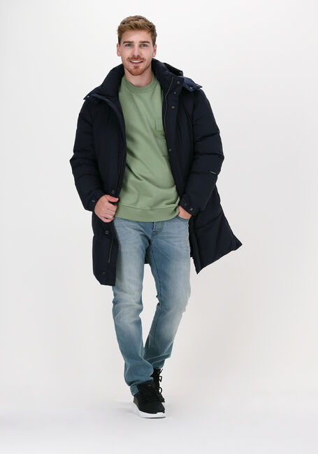 Blauwe SCOTCH & SODA Gewatteerde jas 163251 - ORGANIC COTTON BLEND - large