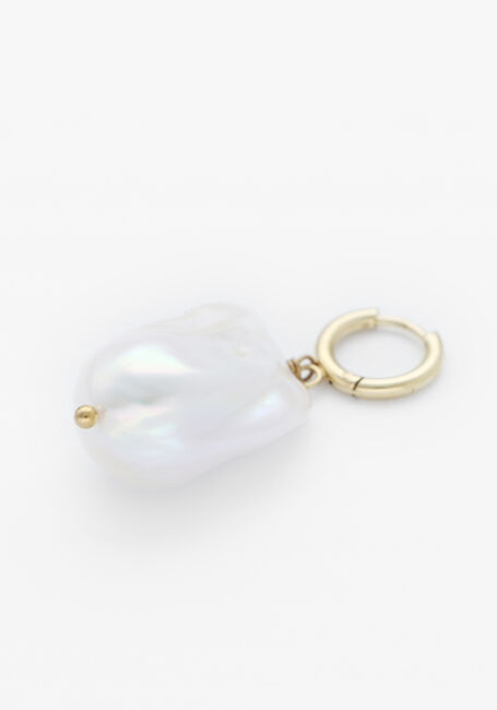 Witte BONNIE STUDIOS Sieraad BIG BAROQUE PEARL PENDANT - large