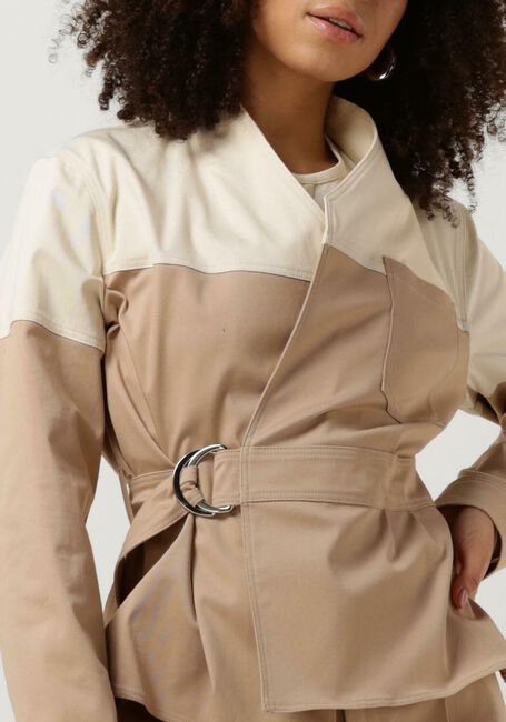 VANILIA Blazer WRAP TWILL POCKET en beige - large