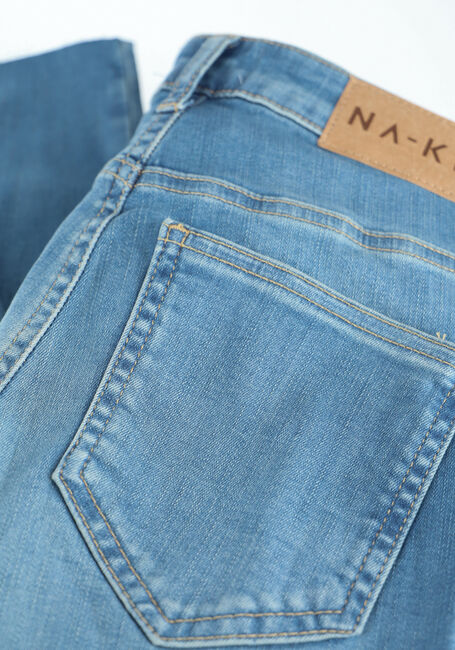 NA-KD Skinny jeans SKINNY HIGH WAIST RAW HEM JEAN en bleu - large