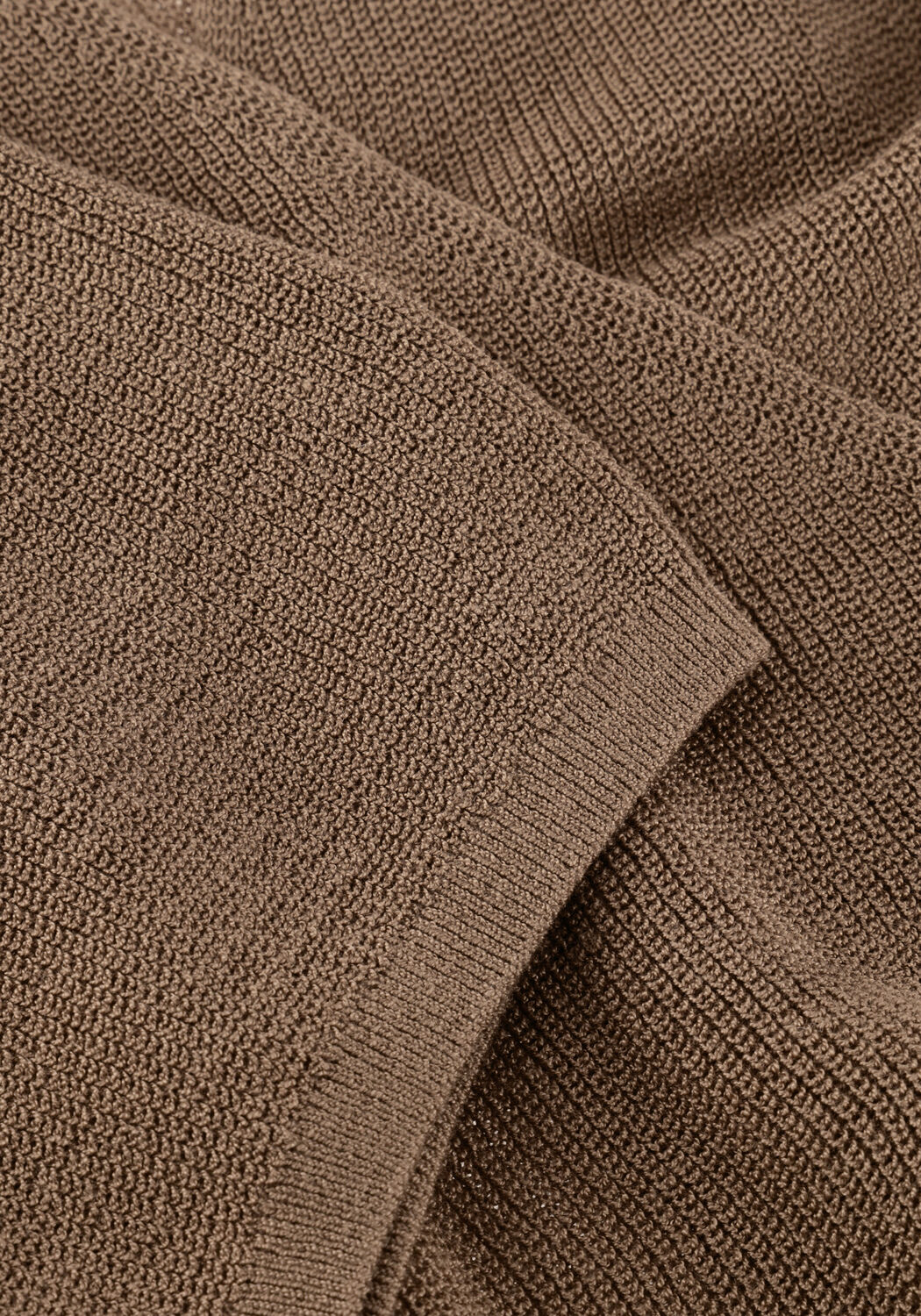 Bruine ANOTHER LABEL Truien/vesten ALLINI KNITTED PULL S/S/ - large