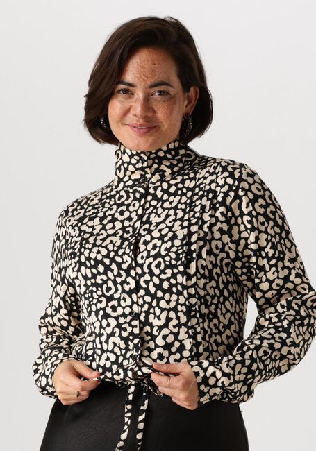 ANOTHER LABEL JUME ANIMAL BLACK SHIRT Blouses en noir - large