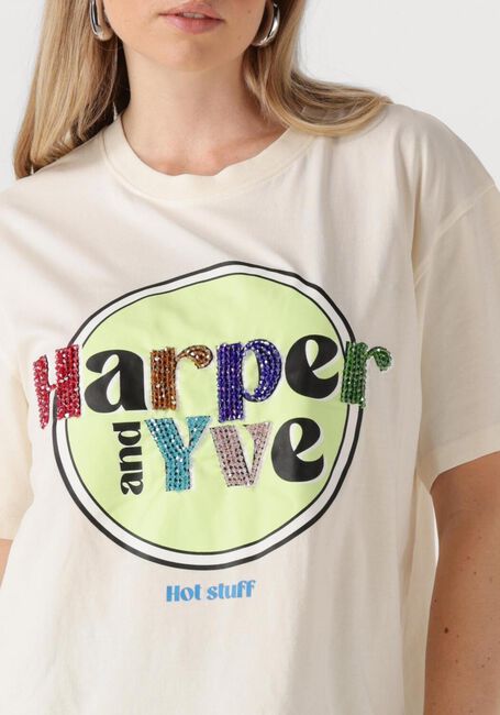 HARPER & YVE T-shirt HOTSTUFF-SS en blanc - large