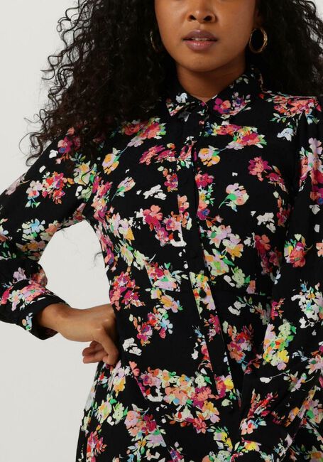 Zwarte Y.A.S. Midi jurk YASALOMA LS MIDI SHIRT DRESS S - large